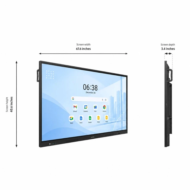 Alt view image 6 of 7 - Open-Box 75" Interactive Touch Screen Whiteboard, Android OS, EDLA Certified, OPS Slot & Smart Wireless Sharing LH75WAFWLGCXZA