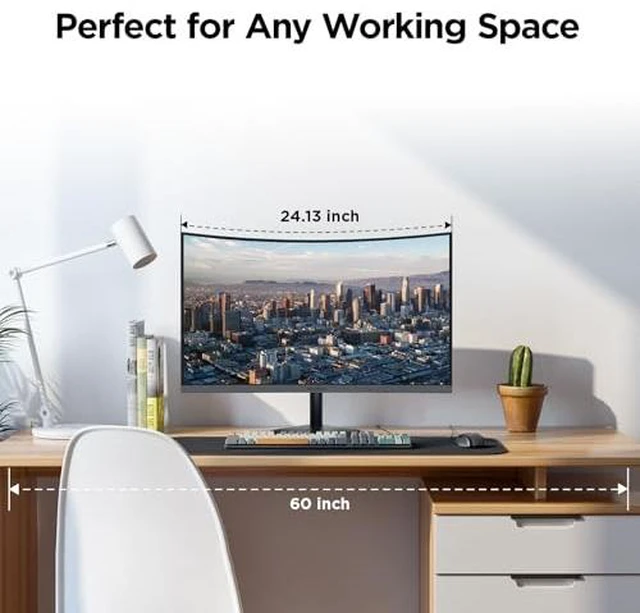 Alt view image 2 of 7 - 27inch Curved Computer Monitor, FHD 1080P 144Hz VA 1500R, 99% sRGB, TÜV Eye Care, HDMI & VGA, Tilt Adjustable, Backward Compatible with 120Hz/100Hz/75Hz/60Hz