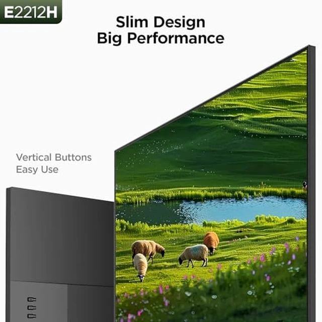 Alt view image 2 of 7 - 22" 120Hz FHD Monitor VA 1920x1080, 99% sRGB 4000:1, Adaptive Sync, Works with 100Hz/75Hz/60Hz, HDMI 1.4 & VGA, TÜV Eye Care, VESA 100x100mm