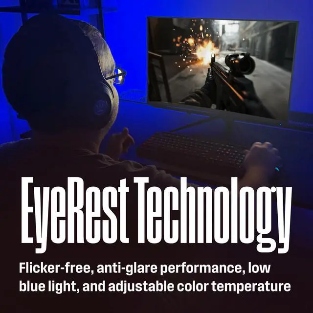 Alt view image 7 of 7 - 27 Inch Curved Gaming Monitor, 200Hz, 1ms, FHD 1080P, 3000:1 Contrast Ratio, 118% sRGB, 1500R, AMD FreeSync, Eyecare, for PC Games with Built-in Speakers, DisplayPort, HDMIx2-Black