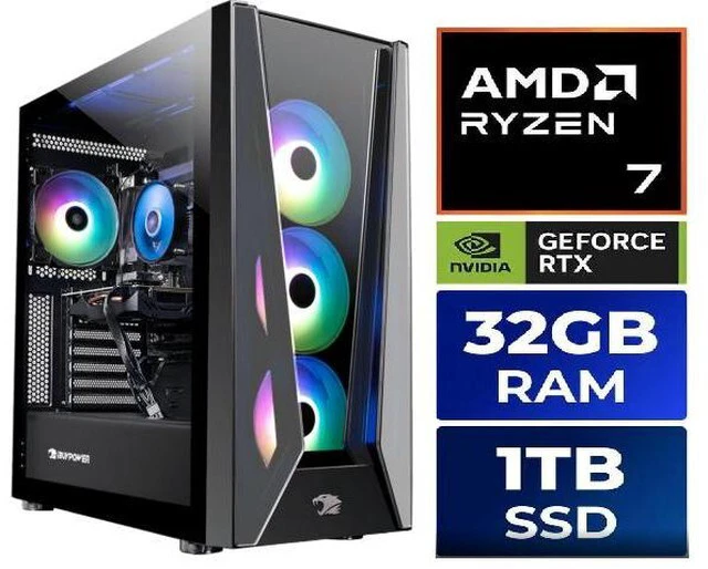Main image of iBUYPOWER Element Gaming PC Desktop - AMD Ryzen 7 8700F, NVIDIA GeForce RTX 5060 8GB, 32GB DDR5 RGB RAM, 1TB NVMe SSD