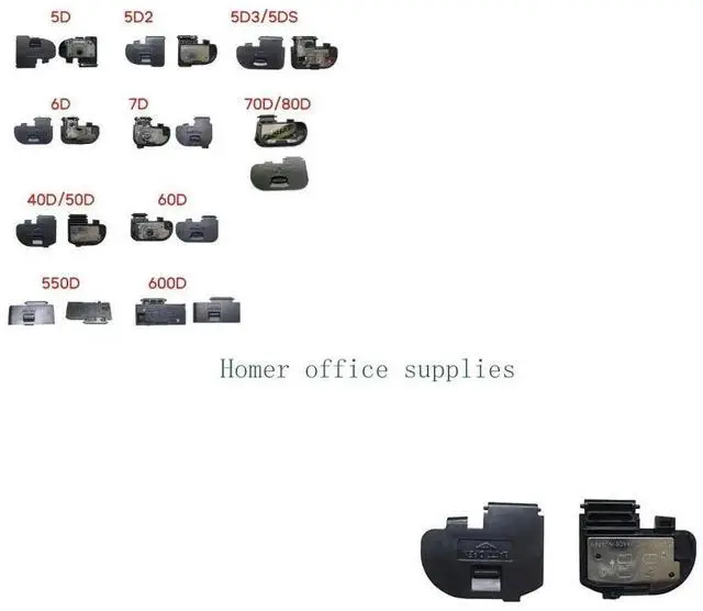 Main image of Door Cover Cap- Lip Replacement for 60D 550D 5D2 5D 7D 5D3 6D 70D 40D