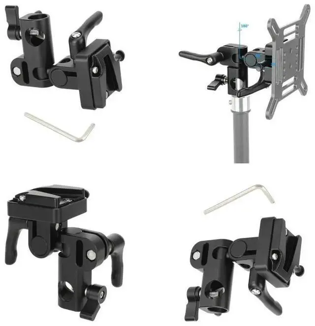 Alt view image 4 of 6 - Aluminum V Mount C Stand Adapter Easy Attachment And Detachment Secure Attach