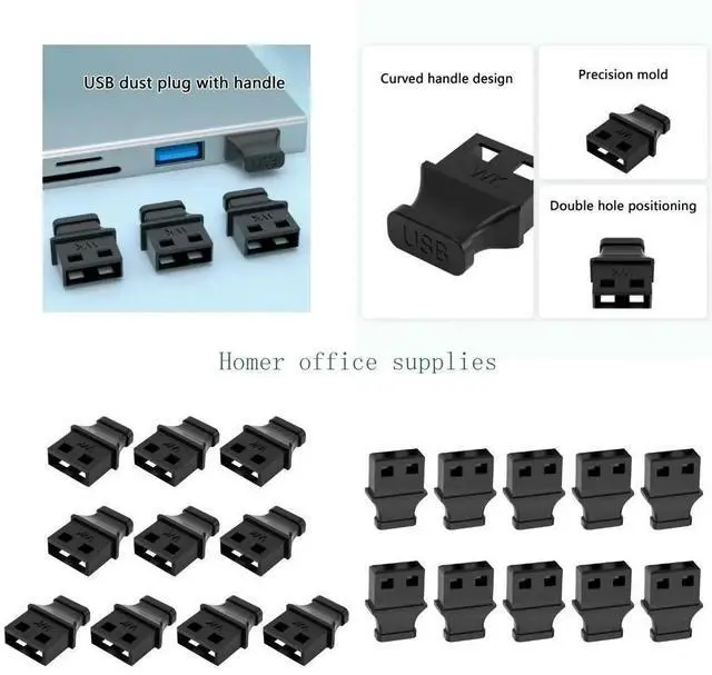 Main image of USB Interfaces Dusts Plugs With Handle Secure For Electronics Devices