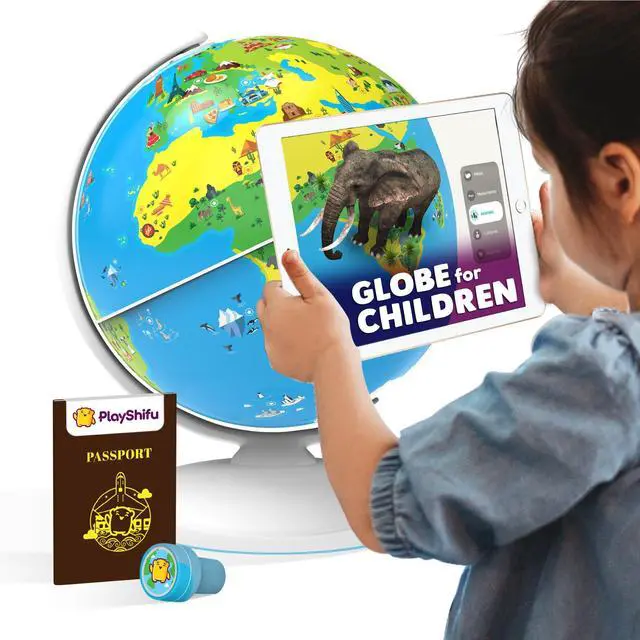Main image of PlayShifu Globe for Kids Orboot Earth: Interactive Kids Globe with 1000+ Facts on Animals, Places & Monuments | Tech-Powered Learning Toy & STEM Gift for Kids Ages 410