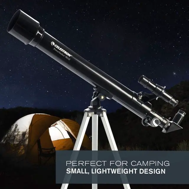 Alt view image 4 of 7 - Celestron - PowerSeeker 50AZ Telescope - Manual Alt-Azimuth Telescope for Beginners - Compact and Portable - Bonus Astronomy Software Package - 50mm Aperture