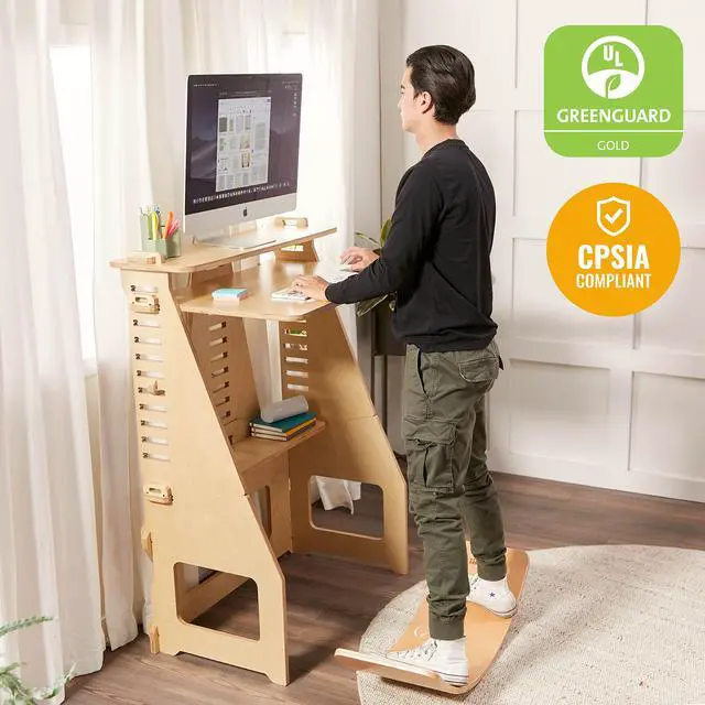 Alt view image 6 of 7 - ECR4Kids Balance Board, Montessori Toy, Natural