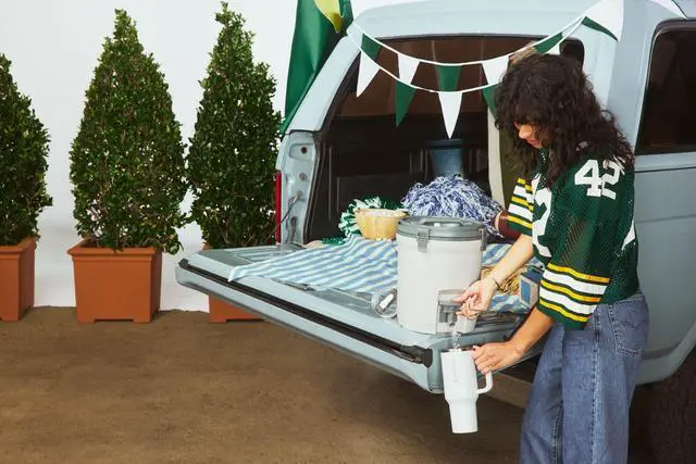 Alt view image 2 of 3 - Stanley Adventure Fast Flow Water Jug 2 Gallon | Leakproof Ice Water Dispenser | Insulated Beverage Cooler | Easy Pour Spigot and Latched Foam Lid | BPA-Free | Twilight