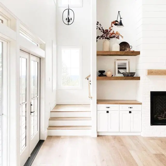 Alt view image 6 of 7 - QEEIG Floating Shelves for Wall 23.6" Long - Wall Mounted Shelf Bathroom Kitchen Living Room Bedroom Farmhouse Home Decor Display Bookshelf Large 23.6 x 9.3 inch Set of 2, Rustic Brown (008-60BN)