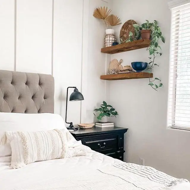 Alt view image 7 of 7 - QEEIG Floating Shelves for Wall 23.6" Long - Wall Mounted Shelf Bathroom Kitchen Living Room Bedroom Farmhouse Home Decor Display Bookshelf Large 23.6 x 9.3 inch Set of 2, Rustic Brown (008-60BN)