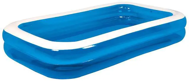 Main image of Inflatable Swimming Pool Outdoor Lawn Ground Rectangular Swimming Pool for Kids or Adults (Max 120x72x20±3 Inch)