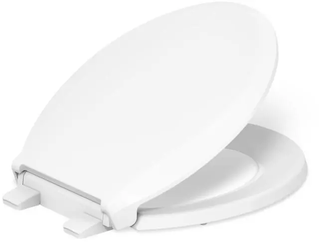 Main image of KOHLER 4639-RL-0 Cachet ReadyLatch Round Toilet Seat Soft Close, White