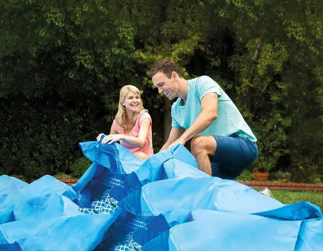 Alt view image 4 of 7 - INTEX 28120EH Easy Set Inflatable Swimming Pool: 10ft x 30in Puncture-Resistant Material Quick Inflation 1018 Gallon Capacity 23in Water Depth