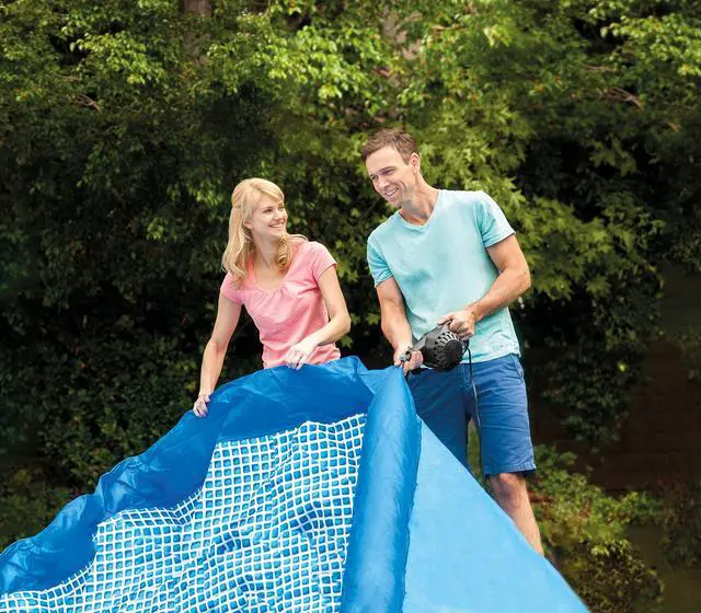 Alt view image 5 of 7 - INTEX 28120EH Easy Set Inflatable Swimming Pool: 10ft x 30in Puncture-Resistant Material Quick Inflation 1018 Gallon Capacity 23in Water Depth
