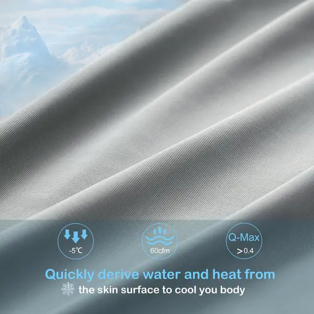 Alt view image 4 of 7 - ACCURATEX Cooling Comforter King/Cal King Size, Q-max>0.45 Arc-Chill Cooling Blanket for Hot Sleepers, Lightweight Cool Blankets for Night Sweats, Silky Breathable Summer Cool Comforter,Grey(104x90)