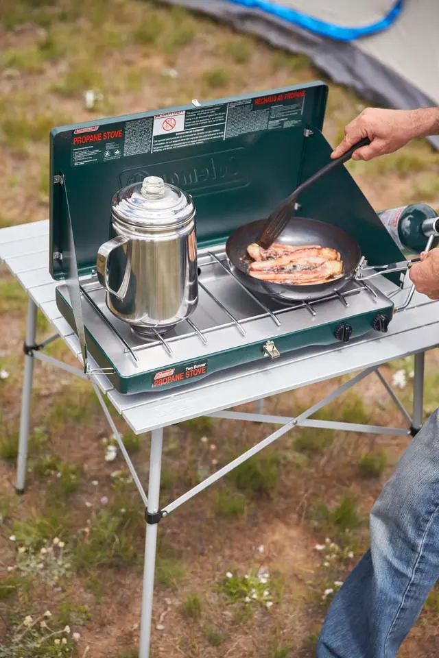 Alt view image 2 of 3 - Coleman Stainless Steel Coffee Percolator, 12-Cup Capacity Durable Outdoor Coffee Maker for Camping, Backpacking, RV, Stovetop, Campfire, & More, No Filters Needed