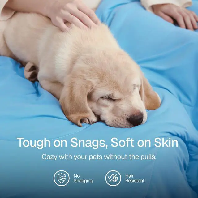 Alt view image 5 of 7 - Bedtter Cooling Blanket for Hot Sleepers, Lightweight Breathable Summer Throw with Dual-Sided Cooling, Soft Travel Blanket with Carry Bag, Ideal for Night Sweats, Couch & Sofa, Blue, 50"x60"