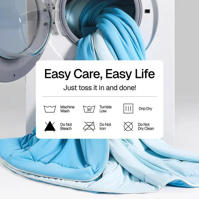 Alt view image 7 of 7 - Bedtter Cooling Blanket for Hot Sleepers, Lightweight Breathable Summer Throw with Dual-Sided Cooling, Soft Travel Blanket with Carry Bag, Ideal for Night Sweats, Couch & Sofa, Blue, 50"x60"
