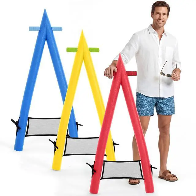 Main image of Teyva Daily A-Shape Swimming Kickboard 3 Pack, PEP Foam Pool Training Aid with Handles One Size Fits All Family Swim Float Board for Beginner Leg Strength & Swim Lessons(Bright Color)