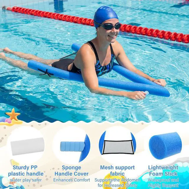 Alt view image 2 of 6 - Teyva Daily A-Shape Swimming Kickboard 3 Pack, PEP Foam Pool Training Aid with Handles One Size Fits All Family Swim Float Board for Beginner Leg Strength & Swim Lessons(Bright Color)