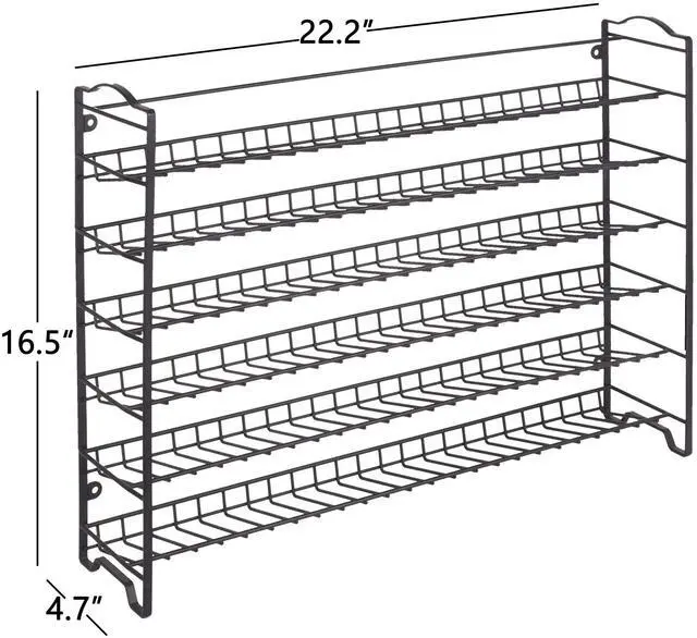 Alt view image 3 of 7 - SWOMMOLY Spice Rack Organizer with 72 Empty Square Spice Jars, 340 Spice Labels with Chalk Marker and Funnel Complete Set,for Countertop,Cabinet or Wall Mount, Black