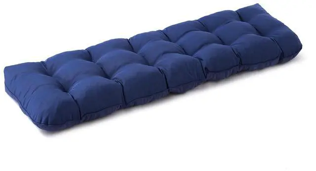 Main image of IPYNBAP Outdoor Bench Cushion, 48x18x5 Inch, Waterproof Bench Cushion for Outdoor/Indoor Furniture, Tufted Patio Bench Seat Cushion, Fade Resistant Outdoor Cushions for Porch Swing Couch, Navy Blue