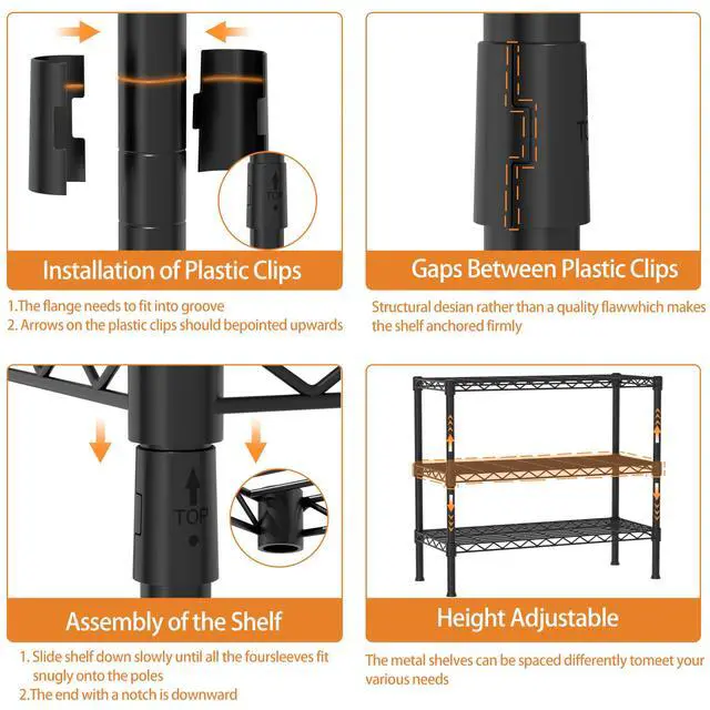 Alt view image 6 of 7 - Xiofio 2 Tier Ladder Potted Multiple Plants for Indoor and Outdoor Plant Stands, Adjustable Shelves and Multifunctional Plant Racks suitable for living room balconies and gardens,(Black)