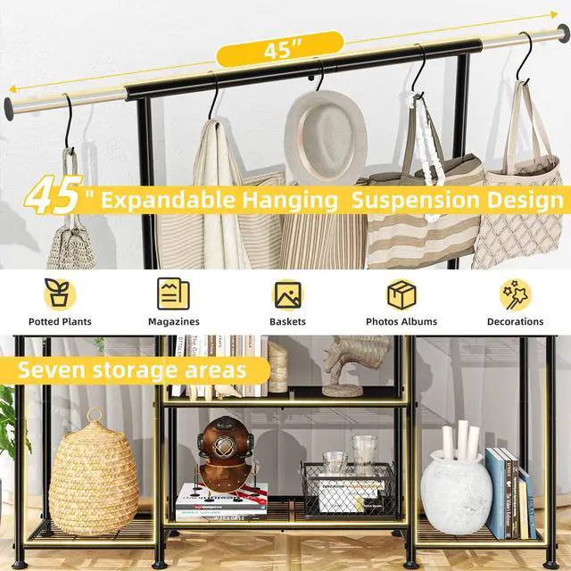 Alt view image 5 of 7 - Simple Trending Plant Stand Indoor Outdoor, Metal 3 Tier Tall Hanging Plant Shelf for Multiple Flower Planter Large Heavy Duty Ladder Plant Holder for Garden, Black