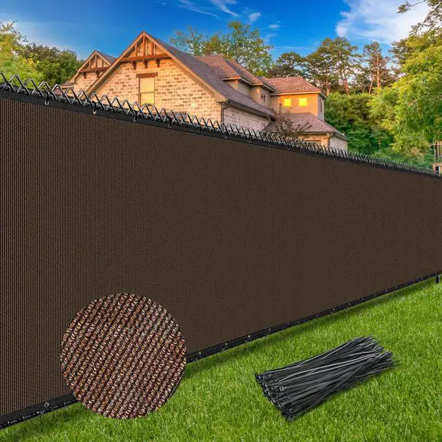 Main image of Winpull Privacy Fence Screen 6' x 50', Heavy Duty 170GSM HDPE Mesh, 95% Privacy, Reinforced Edges with Grommets for Chain Link & Wood Fences, Patio, Balcony & Yard