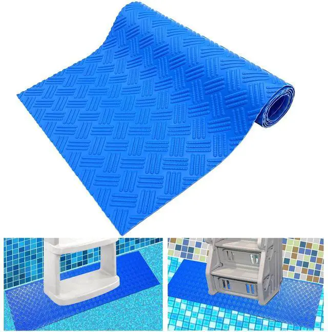 Main image of SKARUMMER Swimming Pool Ladder Mat - Protective Pool Ladder Pad Step Mat with Non-Slip Texture, Blue Medium Pool Step Mat, Pool Liner Protection Mat (60 X 45 inch)