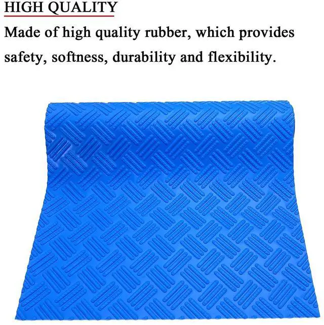 Alt view image 3 of 7 - SKARUMMER Swimming Pool Ladder Mat - Protective Pool Ladder Pad Step Mat with Non-Slip Texture, Blue Medium Pool Step Mat, Pool Liner Protection Mat (60 X 45 inch)