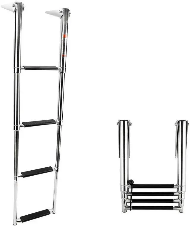 Main image of Amarine Made 4 Step Stainless Steel Telescoping Boat Ladder Swim Step
