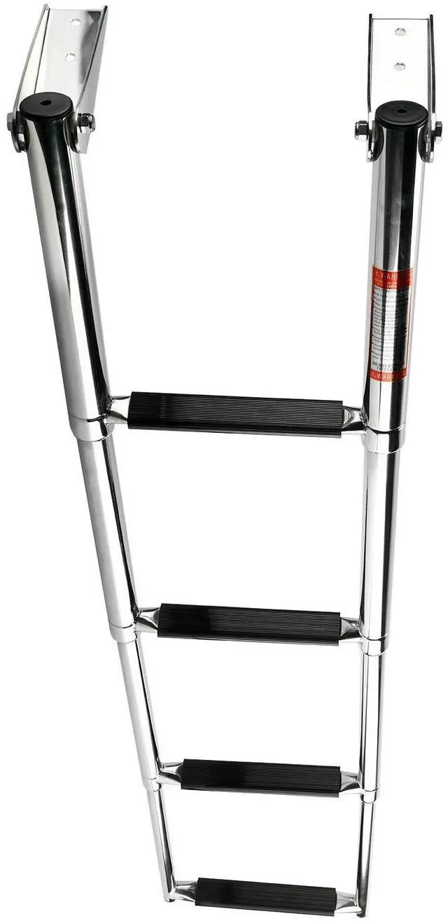 Alt view image 6 of 7 - Amarine Made 4 Step Stainless Steel Telescoping Boat Ladder Swim Step
