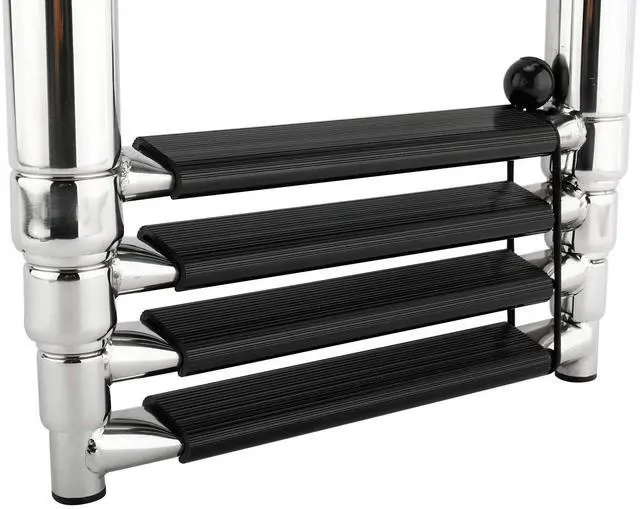 Alt view image 7 of 7 - Amarine Made 4 Step Stainless Steel Telescoping Boat Ladder Swim Step