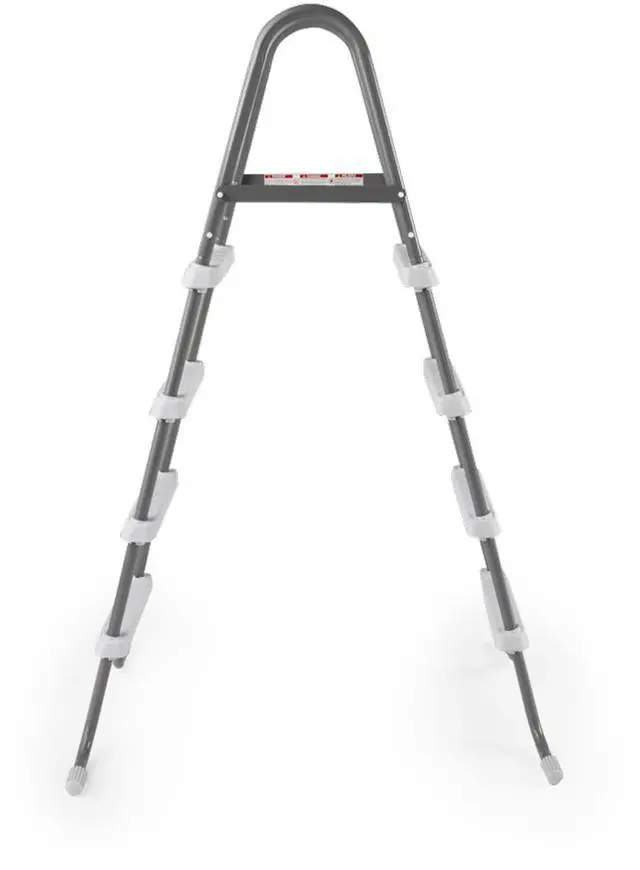 Alt view image 7 of 7 - Intex Steel Frame Above Ground Swimming Pool Entry/Exit Ladder for 48" High Wall Pools, 300 Pound Capacity, Accessory Only, Pool Not Included