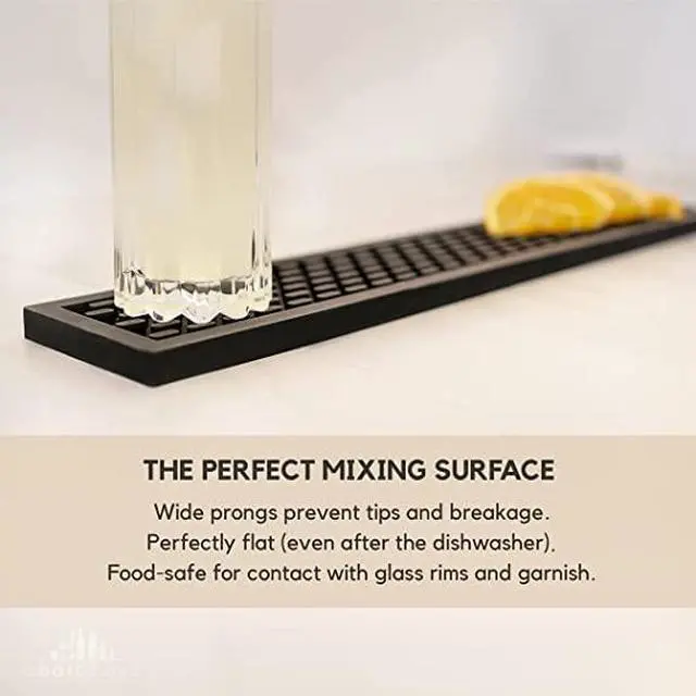 Alt view image 3 of 7 - Premium A Bar Above Heavy Duty Bar Mat, Food Safe Silicone Mat, Mats for Bartending and Coffee, Commercial Strength Bartender Accessories, Dish Drying Mats for Kitchen Counter, Barista Accessories