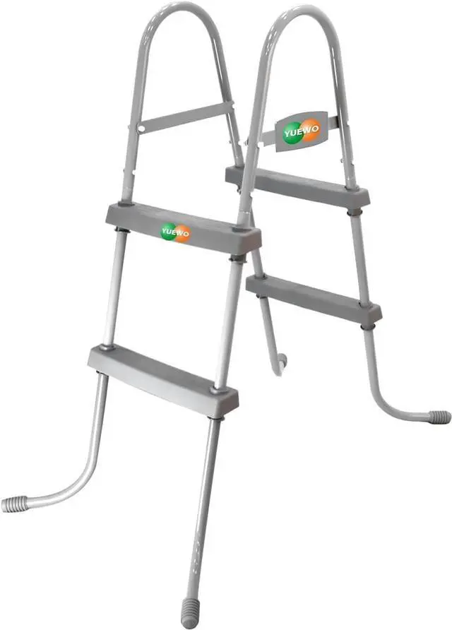 Main image of YUEWO 36" 2-Step Steel Frame Above Ground Swimming Pool Ladder with Non-Slip Plastic Steps for Entry and Exit System Swim Pools