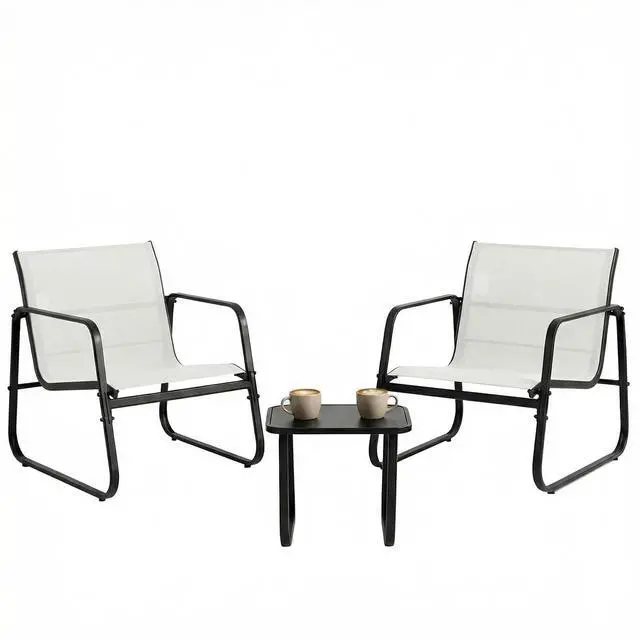 Main image of DUMOS 3 Piece Patio Furniture SetOutdoor Patio Furniture Set with Table, Patio Sectional Bistro Sets for Lawn, Garden, Balcony, Poolside