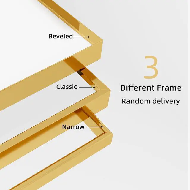Alt view image 6 of 7 - Beauty4U 59" x 16" Tall Full Length Mirror with Stand, Gold Wall Mounting Full Body Mirror, Metal Frame Full-Length Tempered Mirror for Living Room, Bedroom