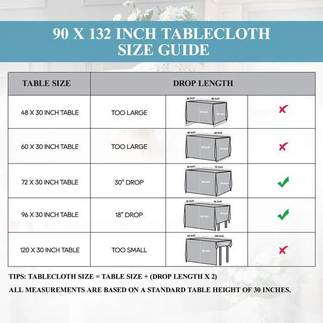 Alt view image 2 of 6 - VidaFete Table Cloth 90 * 132inch 6 Pack Rectangle Tablecloth Polyester, Stain Wrinkle Resistant Polyester Dining Table Cover for Kitchen Dinning Party Wedding Rectangular Tabletop Decoration(Black)