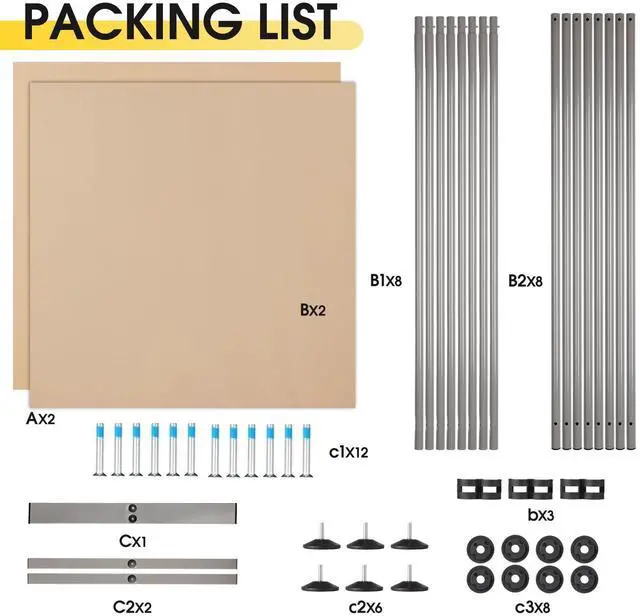 Alt view image 7 of 7 - Rantila 2 Large Panels Room Divider,Portable Office Divider,Convenient Movable,Folding Partition Privacy Screen for Bedroom,Dining Room, Study,142" W x 71" H,Beige