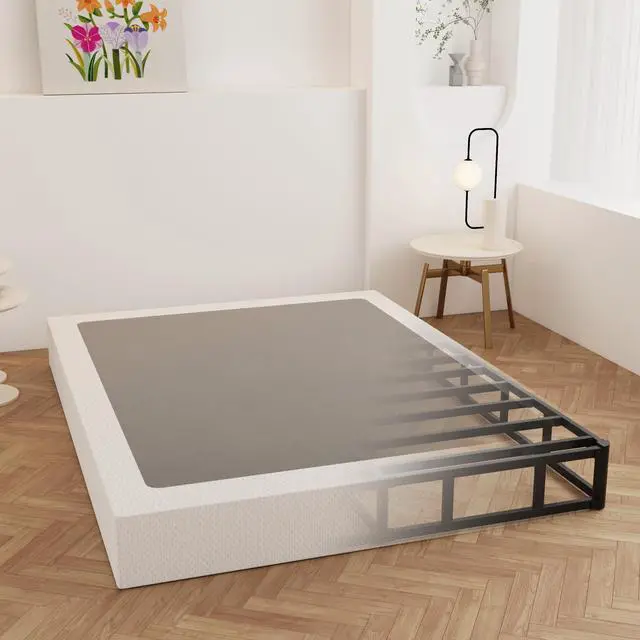 Main image of Maenizi 9 Inch Box Spring for Queen Bed, Heavy Duty Metal Box Spring Bed Base with Fabric Cover, Mattress Foundation, Easy Assembly, Noise Free, Black