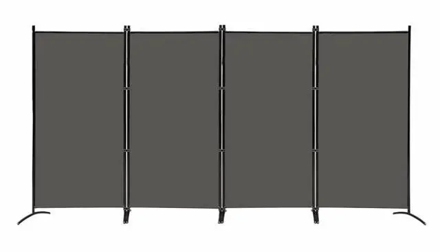 Main image of MAYOLIAH 4 Panel Privacy Screen Room Dividers 6FT Tall Portable Office Wall Divider for Rooms Separator 136" x20"x71", Grey