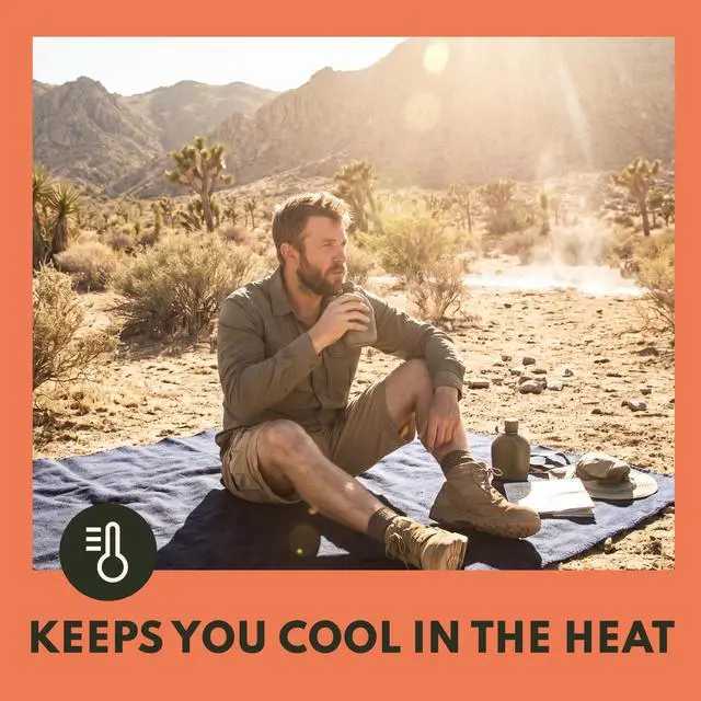 Alt view image 6 of 7 - Woolly Mammoth | 80% Merino Wool Camp Blankets (2-Pack) | Soft, Naturally Fire-Resistant & Temperature-Regulating | Winter Camping, Bushcraft and Emergency Car Kits (66" x 90", Slate & Moss)