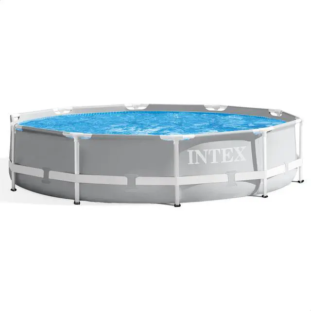 Main image of INTEX 26700EH Prism Frame 10 ft x 30 in Above Ground Pool, Round Swimming Pool with Steel Frame, Pump Not Included