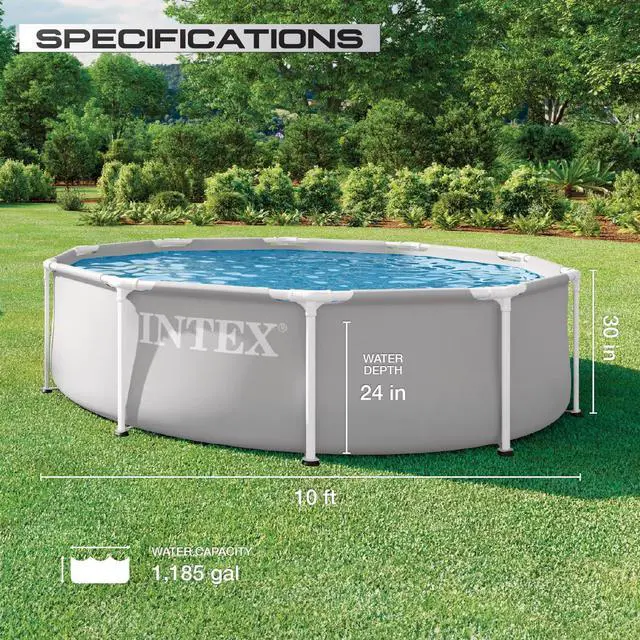 Alt view image 2 of 4 - INTEX 26701EP 10Ft X 30In Prism Frame Premium Above Ground Swimming Pool Set with Filter Pump