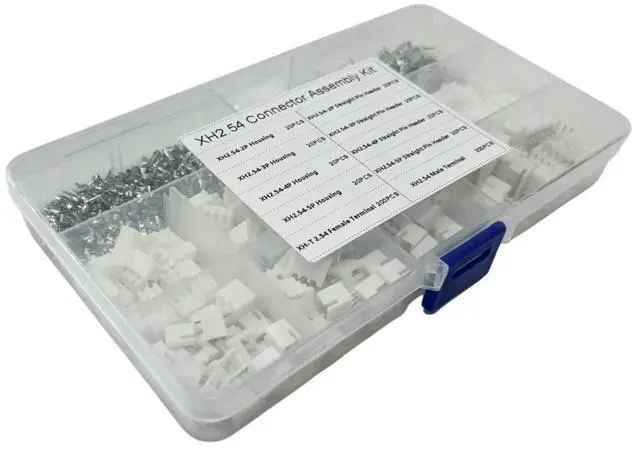 Alt view image 2 of 3 - XH2.54MM Connector Set (560PCS): Housing, Terminals, Straight Pin Headers, Male & Female Contacts