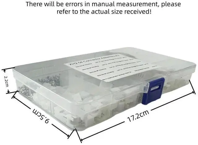 Alt view image 3 of 3 - XH2.54MM Connector Set (560PCS): Housing, Terminals, Straight Pin Headers, Male & Female Contacts