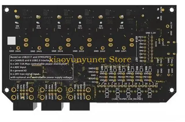 Alt view image 2 of 3 - Heavy Duty 6Input Signal Distributor Hexagonal Distro Fusions Board For Voron MultiHead Printer Longevities Use