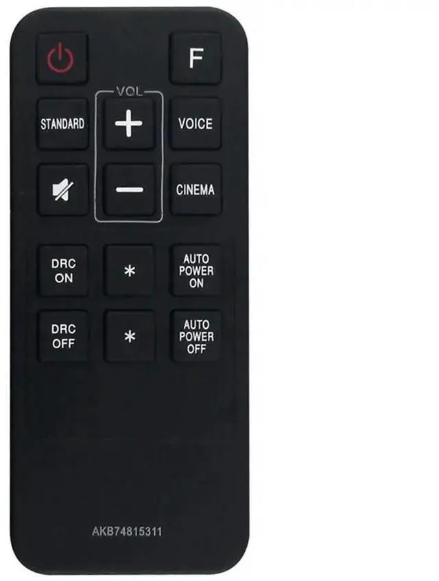 Main image of AKB74815301 For Sound Bar Replacement Remote AKB74815311 For LAS260B LAS160B LAS453B S45A1-D SPH3B-W LAC553B LAS453 LAS26